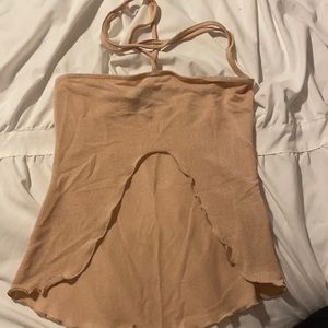 Princess Polly nude colored party top
